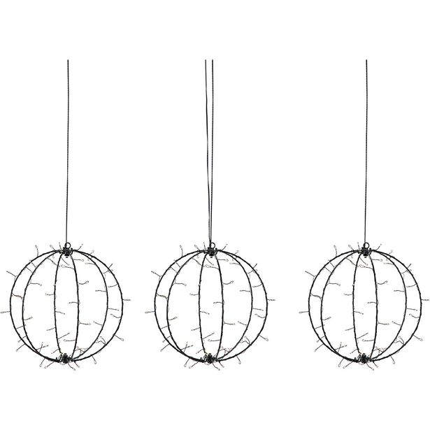 Valokoriste Markslöjd Komet 3-osainen riippuva IP44 musta