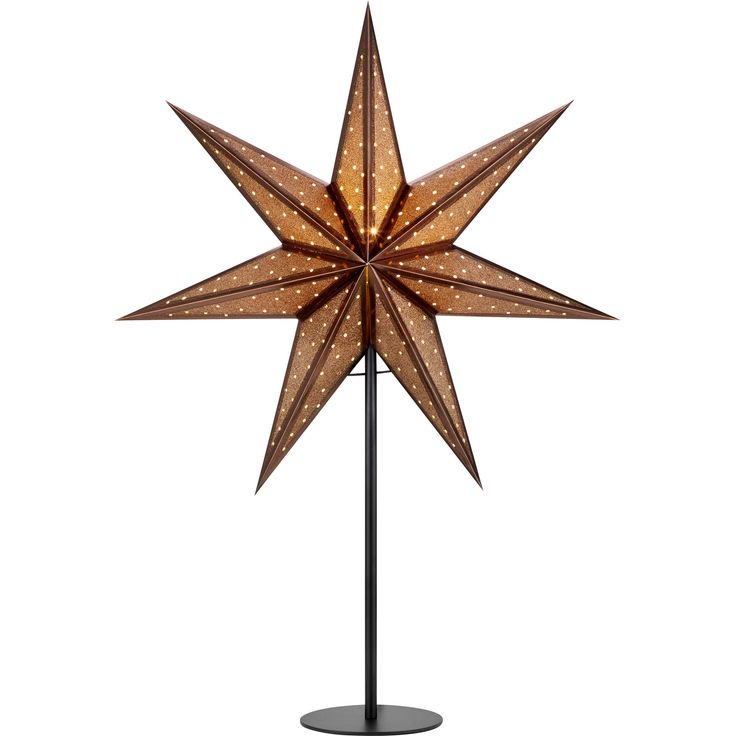 Pöytätähti Markslöjd Glitter 45cm E14 musta/pronssi