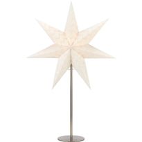 Pöytätähti Markslöjd Admira 45cm E14 teräs/valkoinen