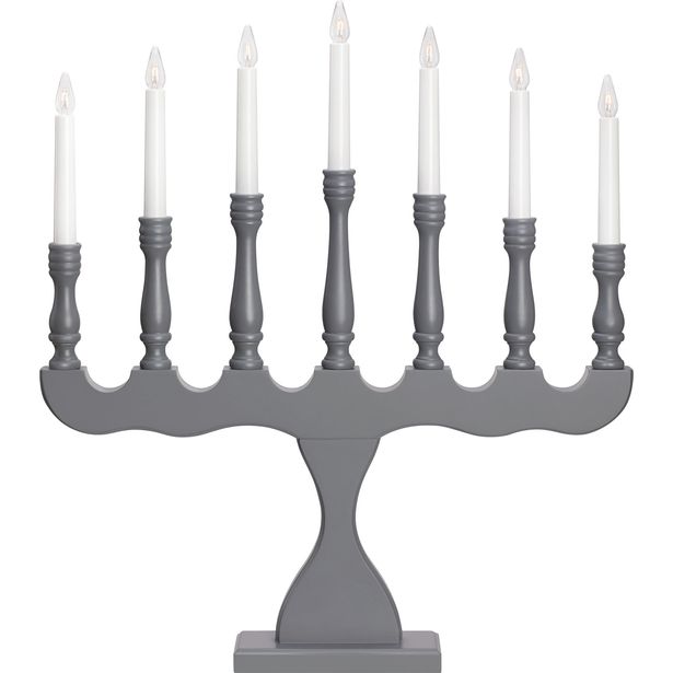 Kynttelikkö Markslöjd Svaneholm 7-osainen harmaa