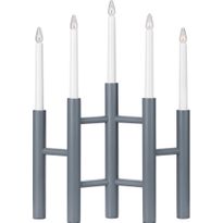Kynttelikkö Markslöjd Cassiopeia 5-osainen harmaa