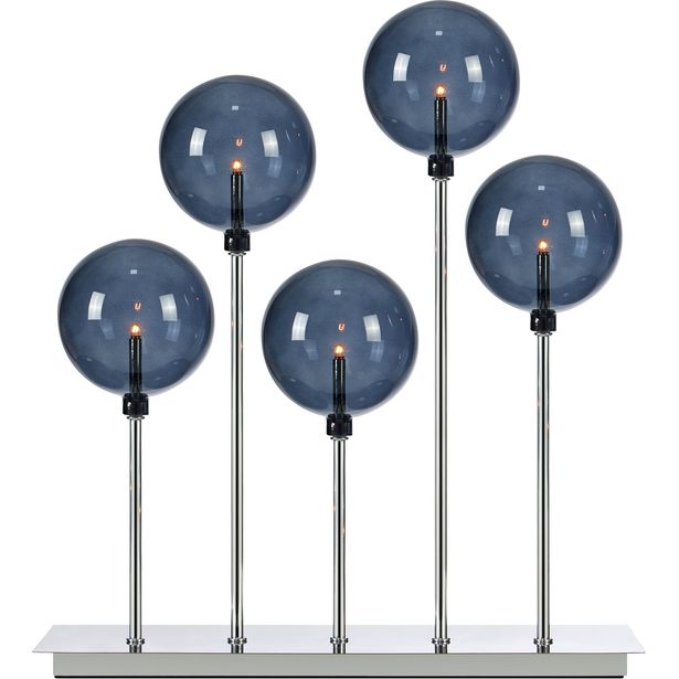 Kynttelikkö Markslöjd Mäster 5-osainen kromi/savu