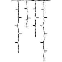 Valoverho Markslöjd Chrissline, 100 kylmän valkoista valoa, 2x0.7m musta