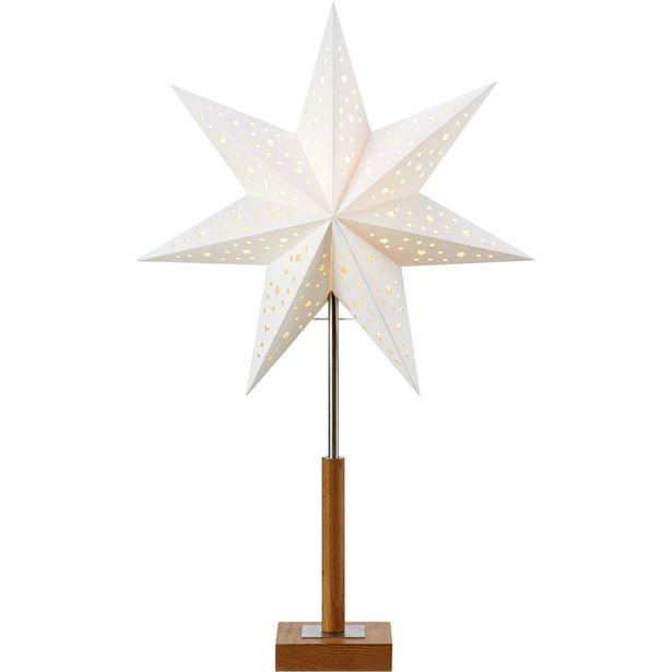 Pöytätähti Markslöjd Solvalla E14 ruskea/valkoinen