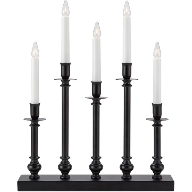 Kynttelikkö Markslöjd Fratello 5-osainen musta