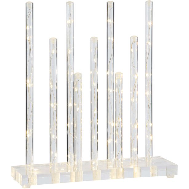 Valokoriste/kynttelikkö Markslöjd Bliss pöydälle kirkas/kromi