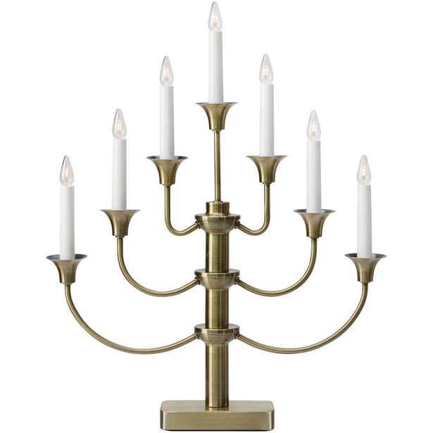 Kynttelikkö Markslöjd Gylling 7-osainen antiikkimessinki