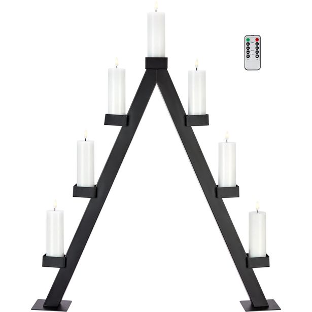 Kynttelikkö Markslöjd Arbor 7-osainen musta