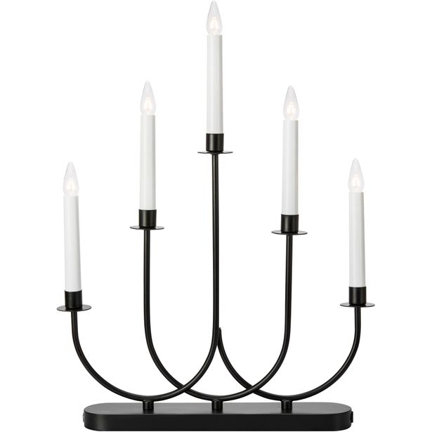 Kynttelikkö Markslöjd Soro 5-osainen 2000K musta