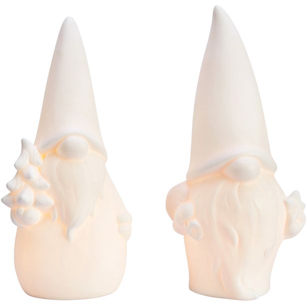 Valokoriste Markslöjd Luka pöydälle 2-osainen paristokäyttöinen valkoinen