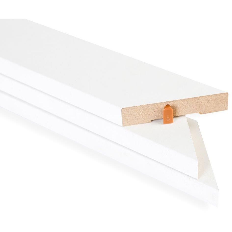 Ovilistat Maler Aava, 12x58xM8, 1-puolinen, mdf, valkoinen, sis. jiirikulmalukitsimet
