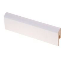 Jalkalista Maler R10 Pyörre, 12x42x2750mm, MDF, valkoinen
