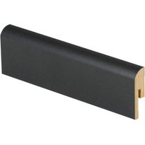 Jalkalista Maler R10 Pyörre, 12x42x2750mm, MDF, tumma harmaa