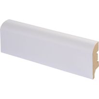 Jalkalista Maler R10 16x42x2750mm, mdf, valkoinen laminaatti