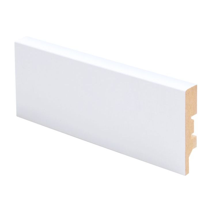 Jalkalista Maler R2 Aava, 12x58x2750mm, MDF, valkoinen