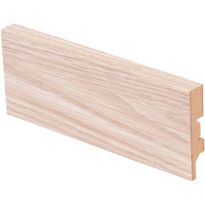 Jalkalista Maler R2 Aava, 12x58x2750mm, MDF, valkolakattu tammi