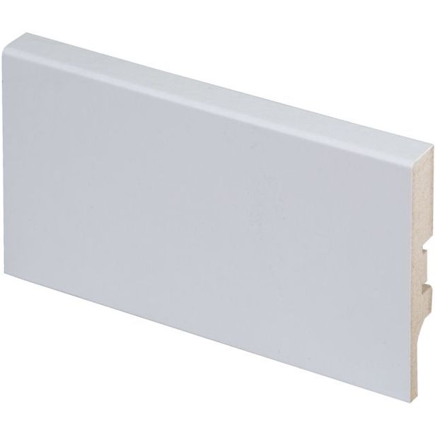 Jalkalista Maler R2 Aava, 12x70x2750mm, MDF, valkoinen