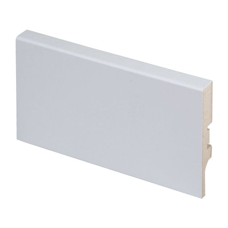 Jalkalista Maler R2 Aava, 12x70x2750mm, MDF, valkoinen