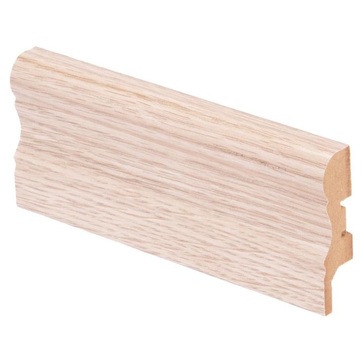 Jalkalista Maler Aura, 16x60x2750mm, MDF, valkolakattu tammi