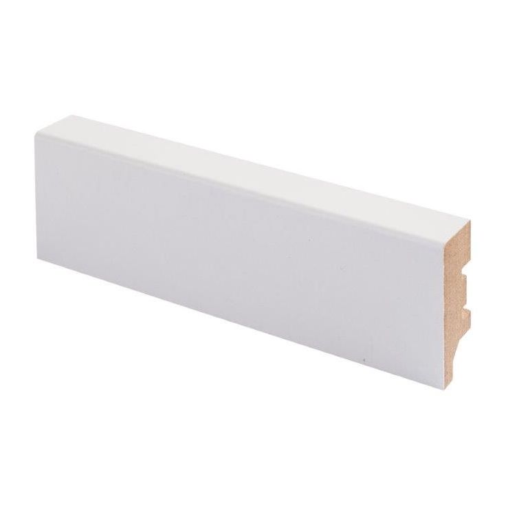 Jalkalista Maler Aava R2, 16x42x2750mm, MDF, valkoinen