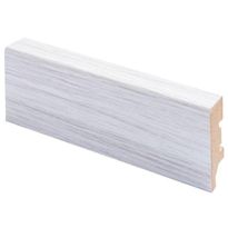 Jalkalista Maler Aava R2, 16x42x2750mm, MDF, valkaistu tammi