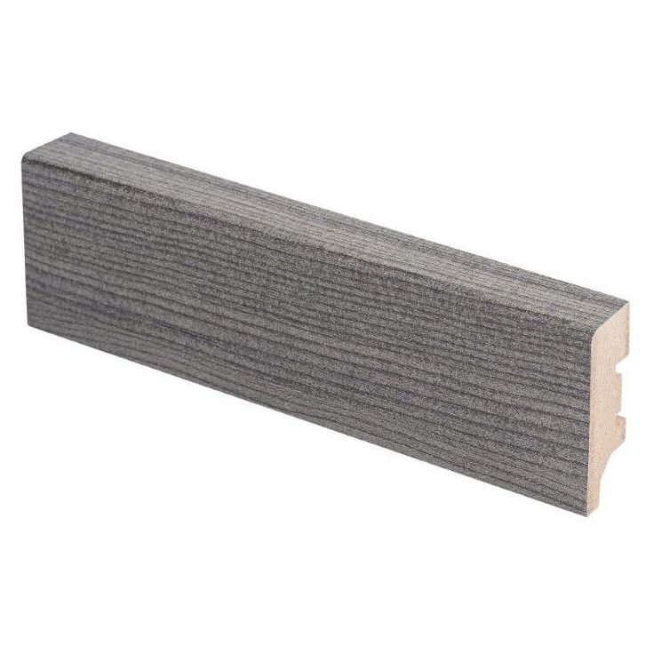 Jalkalista Maler Aava R2, 16x42x2750mm, MDF, harmaa tammi