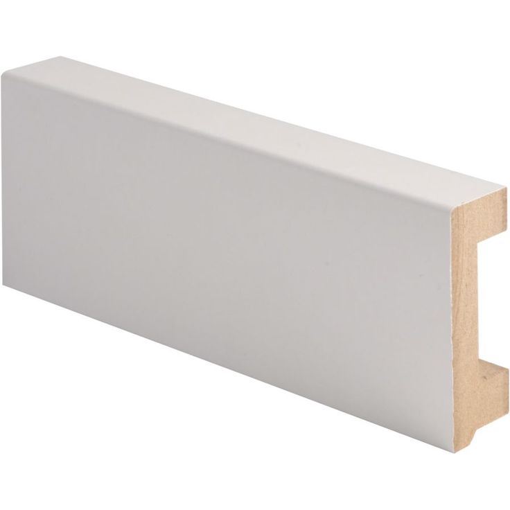 Jalkalista johtouralla Maler, 19x58x2750mm, MDF, valkoinen