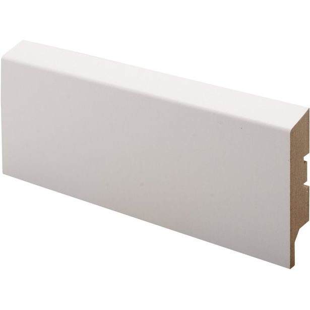 Jalkalista Maler Siru, 16x65x2750mm, MDF, valkoinen
