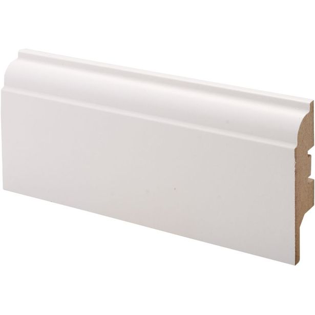 Jalkalista Maler Koski, 16x65x2750mm, MDF, valkoinen