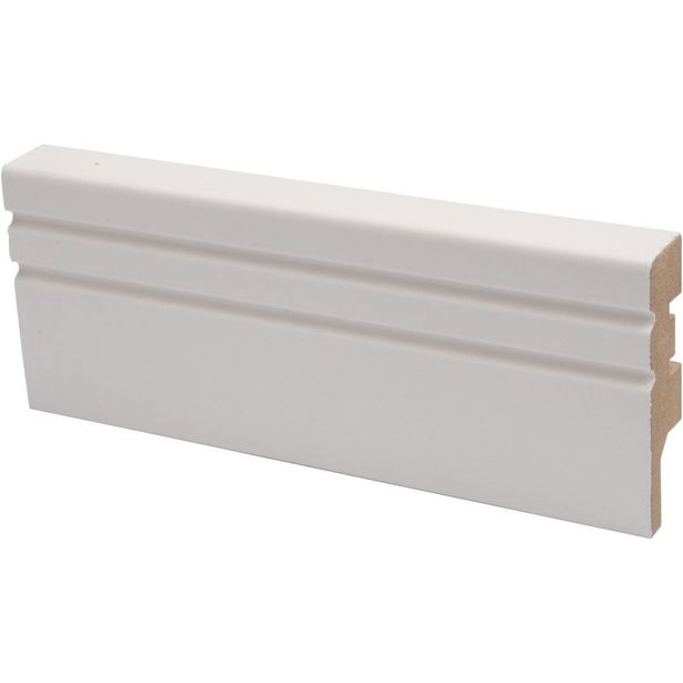 Jalkalista Maler Jana, 16x58x2750mm, MDF, valkoinen