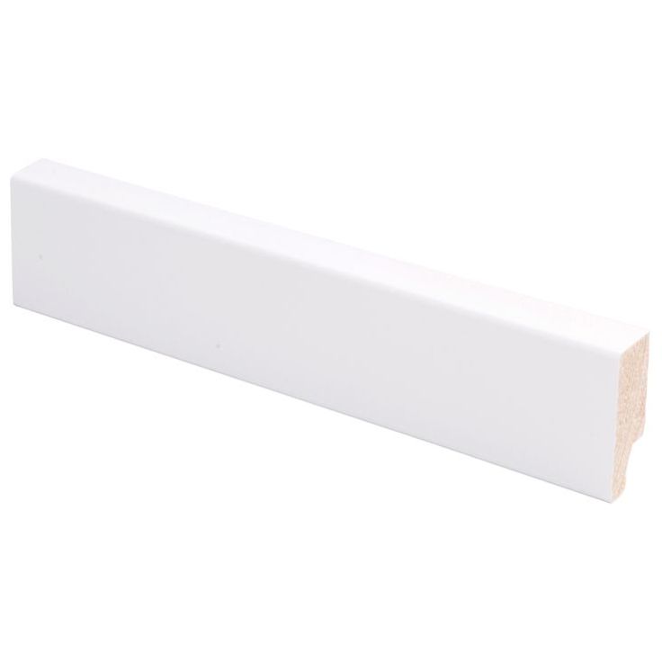 Jalkalista Maler Aava, 12x32x2700mm, mänty, valkoinen