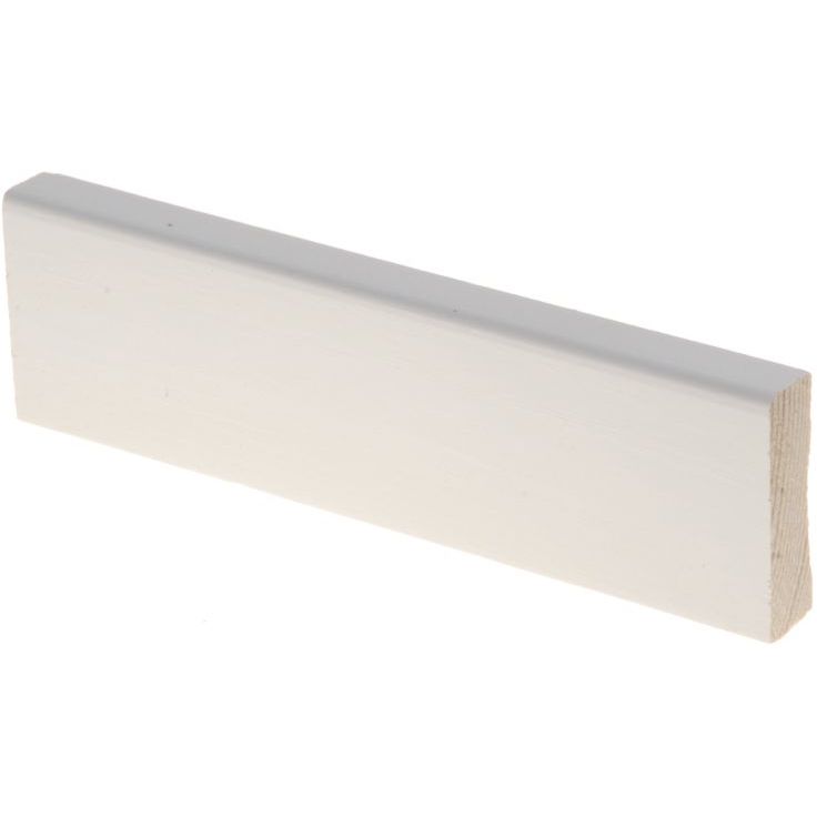 Jalkalista Maler Aava, 12x42x2700mm, mänty, valkoinen
