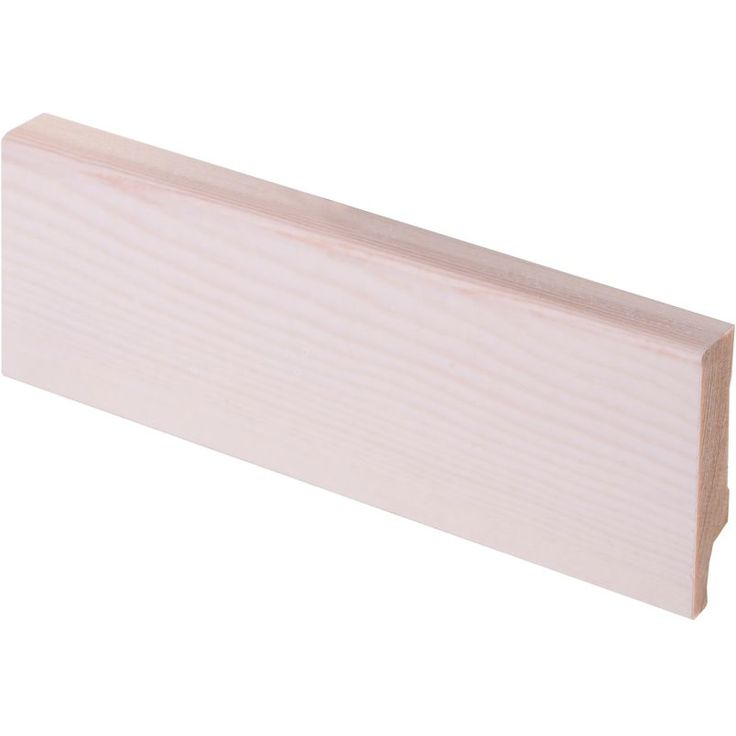 Jalkalista Maler Aava, 12x42x2700mm, mänty, valkolakattu