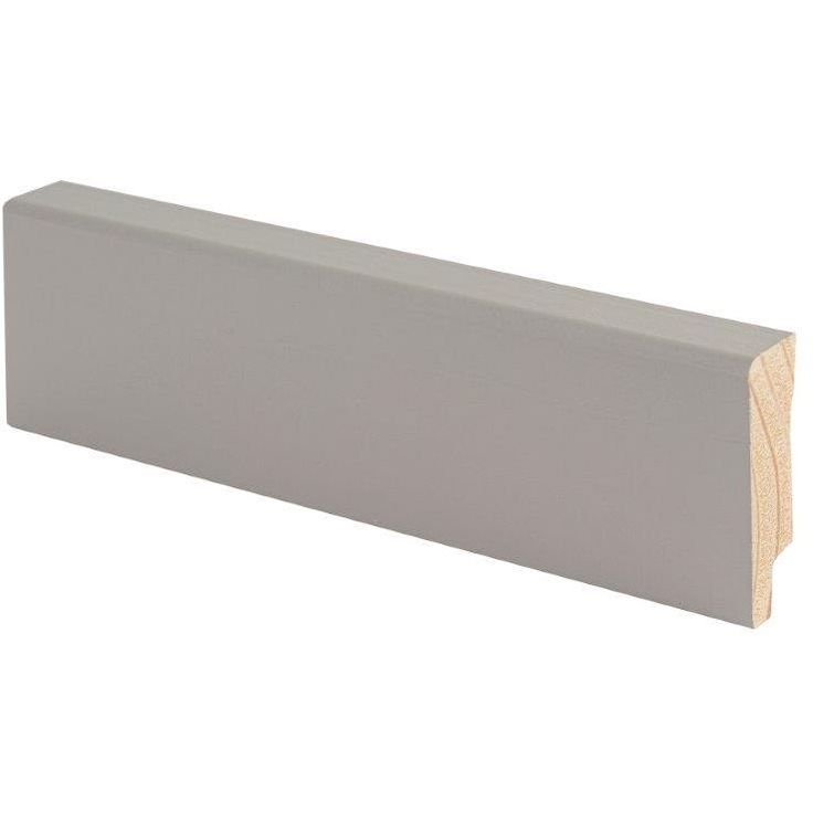 Jalkalista Maler Aava 12x42x2700mm, sj mänty, harmaa