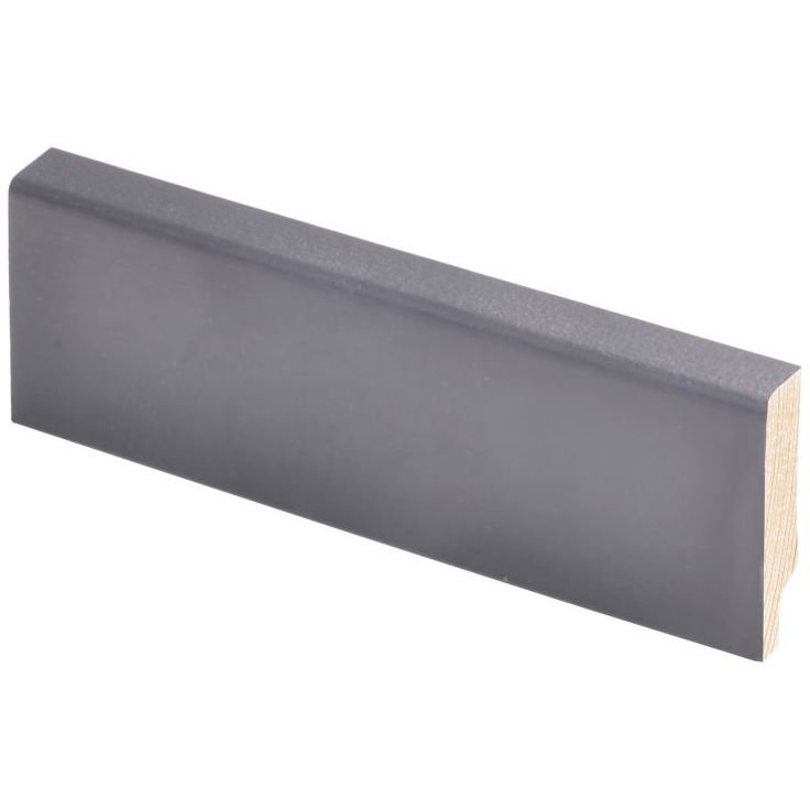 Jalkalista Maler Smart Aava, 12x42x3300mm, mänty, tumma harmaa