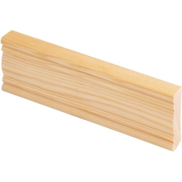 Jalkalista Maler Smart Aura, 12x42x3300mm, mänty, puuvalmis
