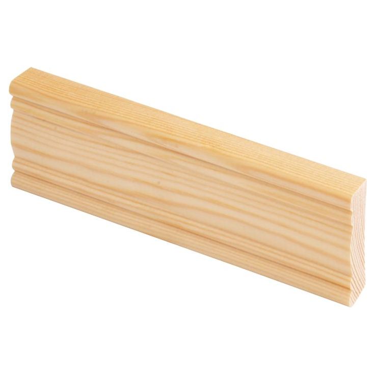 Jalkalista Maler Smart Aura, 12x42x3300mm, mänty, puuvalmis
