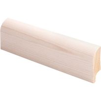 Jalkalista Maler Pyörre, 15x44x2700mm, mänty, valkolakattu
