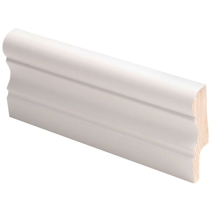 Jalkalista Maler Aura, 16x56x2700mm, mänty, valkoinen