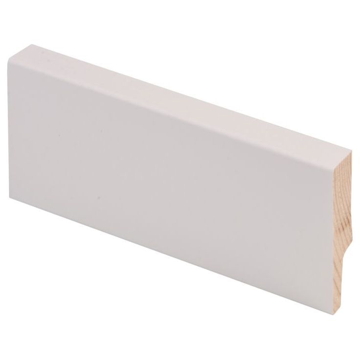 Jalkalista Maler Aava, 12x58x2700mm, mänty, valkoinen