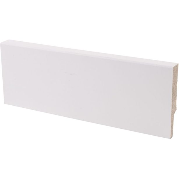 Jalkalista Maler Smart Aava, 12x58x3300mm, mänty, valkoinen