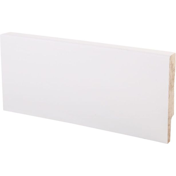 Jalkalista Maler Smart Aava, 12x70x3300mm, mänty, valkoinen