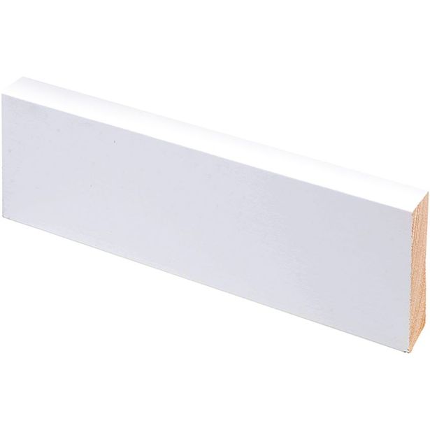 Jalkalista Maler Smart Aava, 12x52x3300mm, mänty, valkoinen
