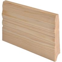 Jalkalista Maler Smart Uurre, 15x90x3300mm, mänty, puuvalmis