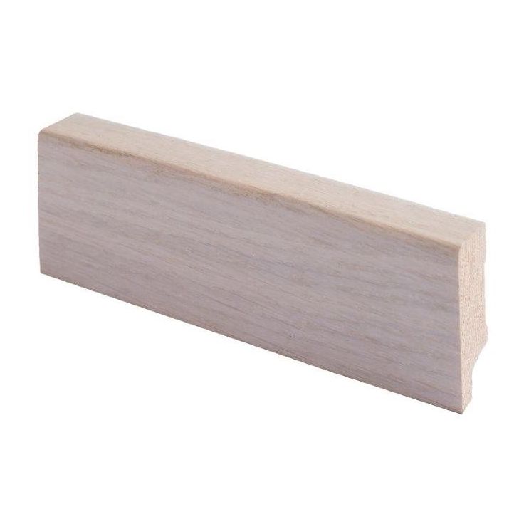 Jalkalista Maler ART Aava R2, 16x42x2700mm, tammiviilu, valkolakattu