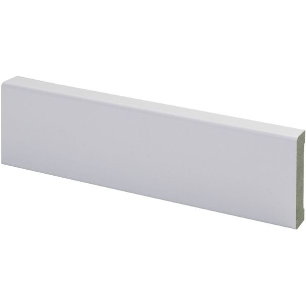 Peitelista Maler SPA, 12x42x2200mm, MDF, kosteudenkestävä, valkoinen