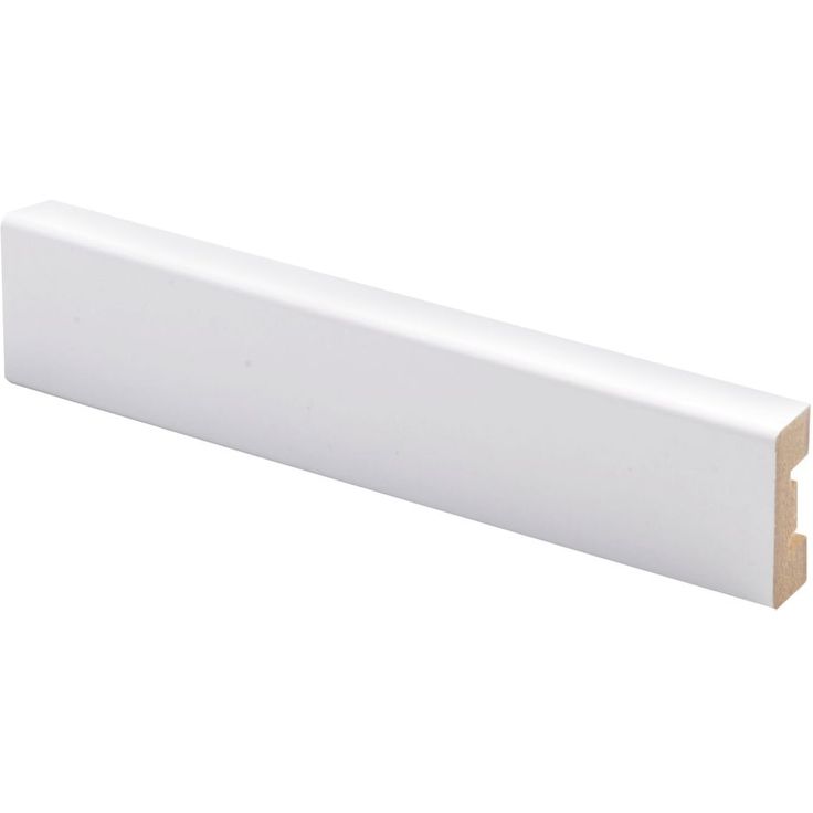 Peitelista Maler Aava, 12x32x3300mm, MDF, valkoinen