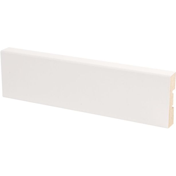 Peitelista Maler Aava, 12x42x2750mm, MDF, valkoinen