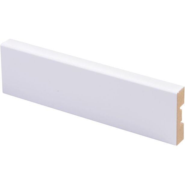 Peitelista Maler Aava, 12x42x2200mm, MDF, puhdas valkoinen