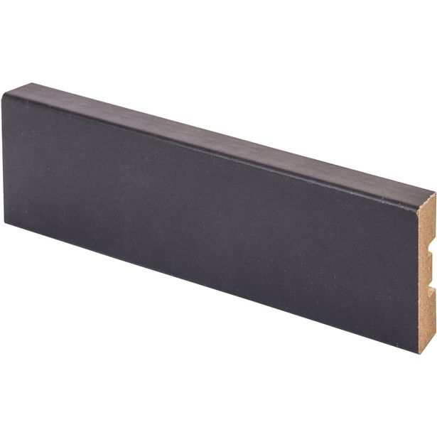 Peitelista Maler Aava, 12x42x2200mm, MDF, tumman harmaa